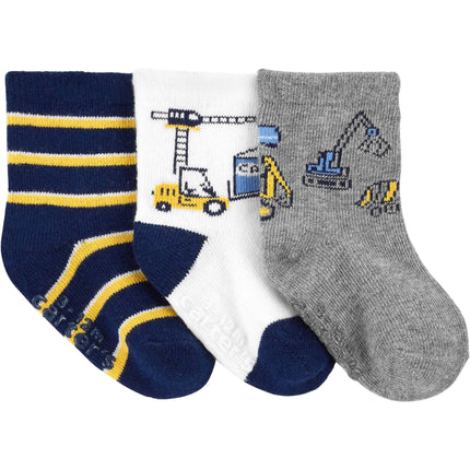 Carter's - Construction Socks - 3 Pack