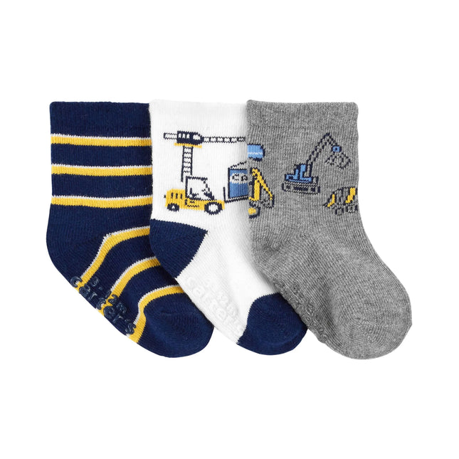 Carter's - Construction Socks - 3 Pack