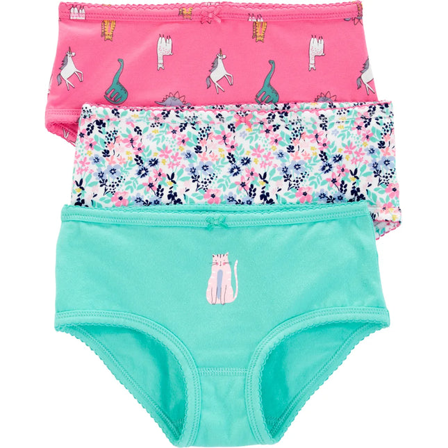 Carter's - 3 Pack Cat Stretch Cotton Undies