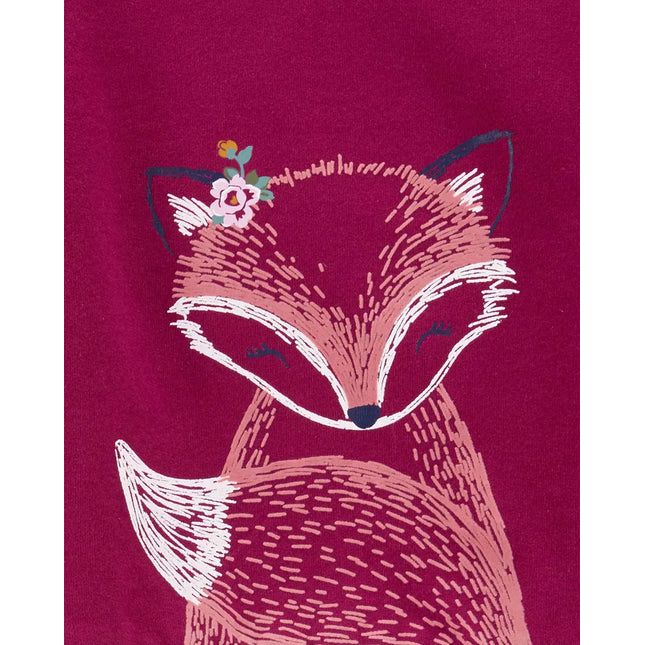 2-Piece Long-Sleeve Tee & Fox Legging Set -Baby Girl