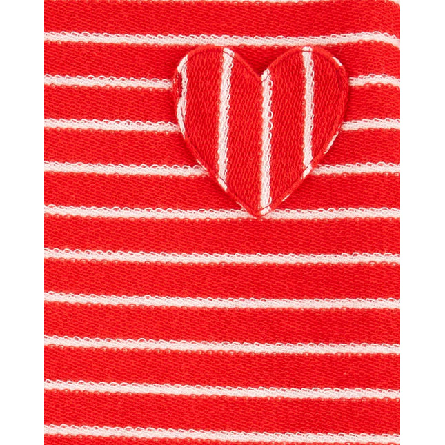 2-Piece Striped Top & Faux Denim Legging Set - Baby Girl