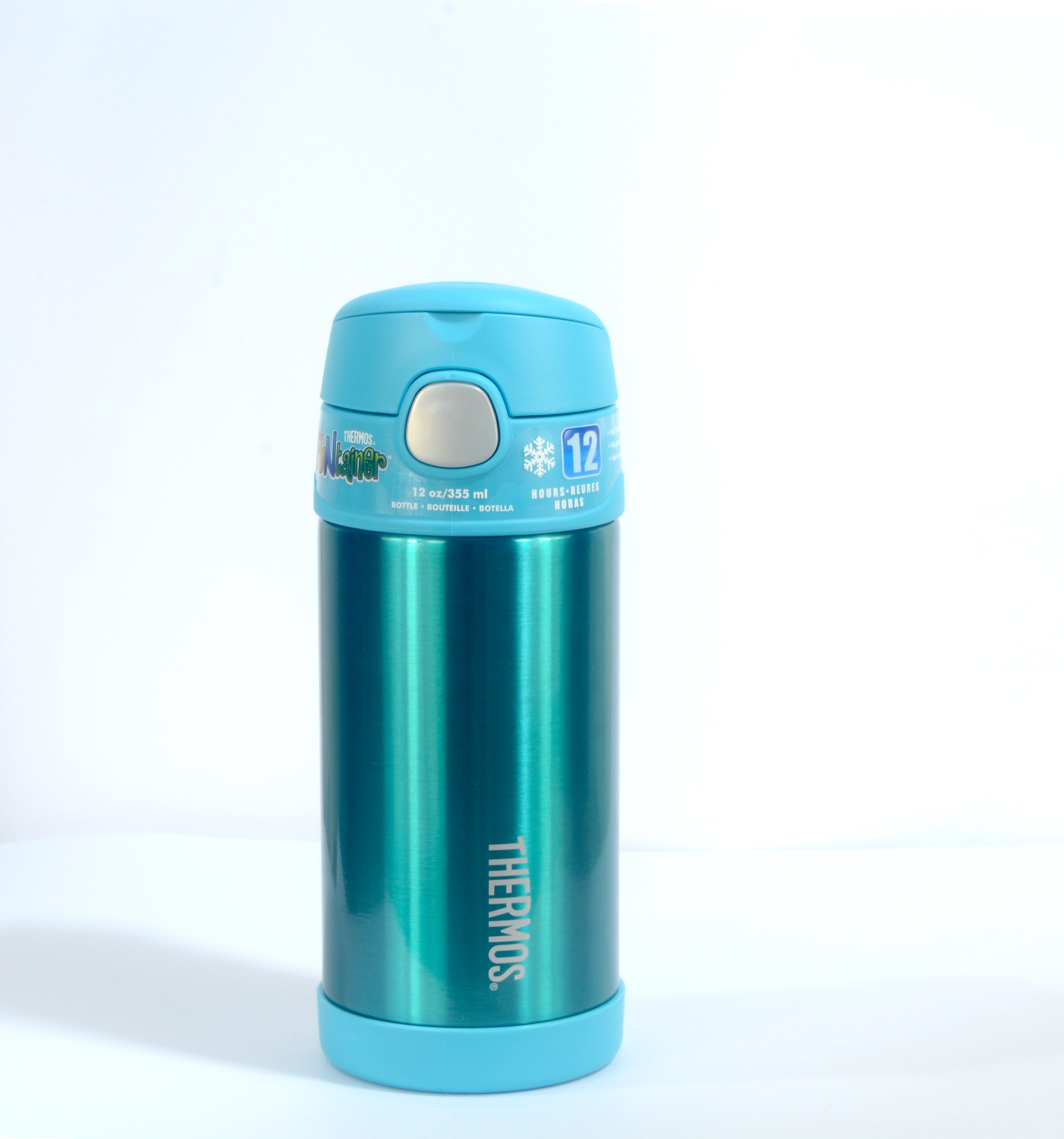 Thermos Funtainer Teal Stainless Steel 12 Ounce Bottle