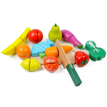 Wooden Fruit Cutting Toy