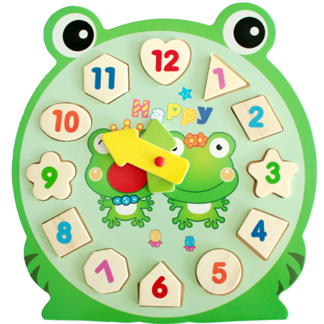 Tiny Bud - Wooden Frog Clock