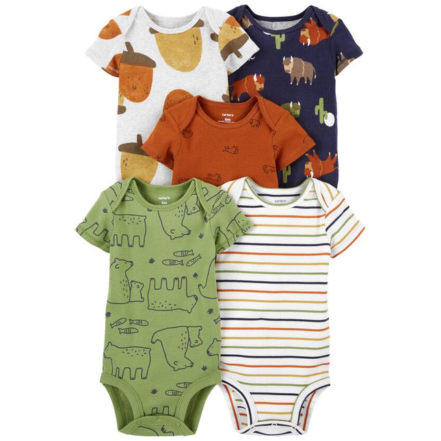 Carter's - 5-Pack Short-Sleeve Bodysuits