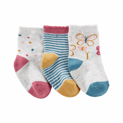 3-Pack Butterfly Socks