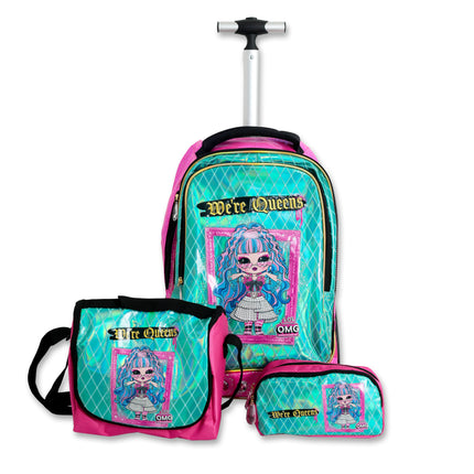 MGA Entertainment LOL We are Queens Premium Trolley Bag - 3-in-1 Set