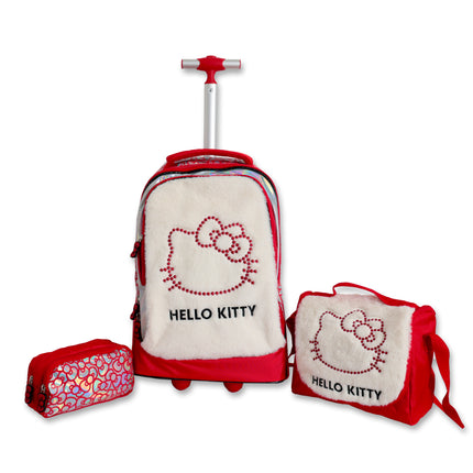 Sanrio Hello Kitty Jewel Premium Trolley Bag - 3 in 1 Set