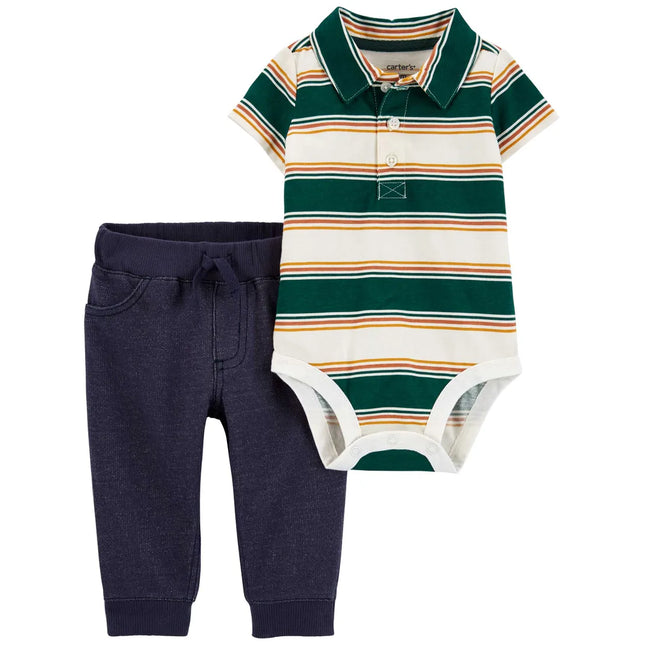 Carter's - 2-Piece Polo Bodysuit Pant Set