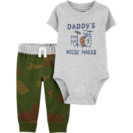 Carter's -2-Piece Daddy's Noise Maker Bodysuit Pant Set - Baby Boy