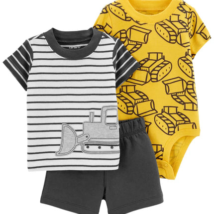 Carter's - 3-Piece Construction Little Short Set