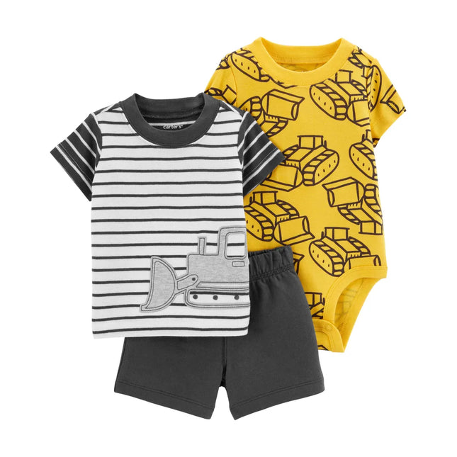 Carter's - 3-Piece Construction Little Short Set