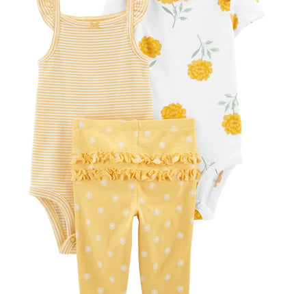 Carter's - 3-Piece Floral Little Character Set