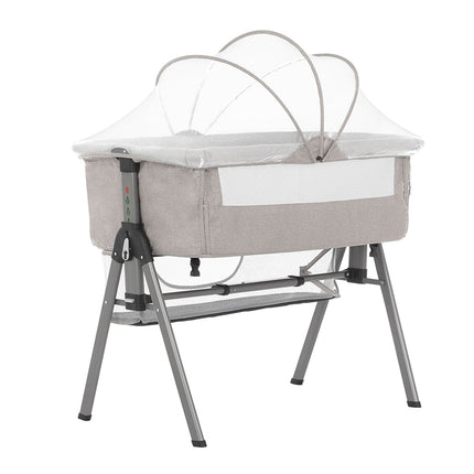 Grey Bassinet & Bedside Sleeper - Dream On Me Lotus