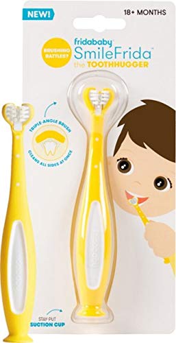 Frida Baby SmileFrida Finger Toothbrush for Baby to Infant Dental Care,  Yellow 