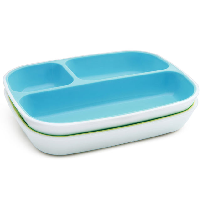 Munchkin Splash Divided Plates 2-Pack Set