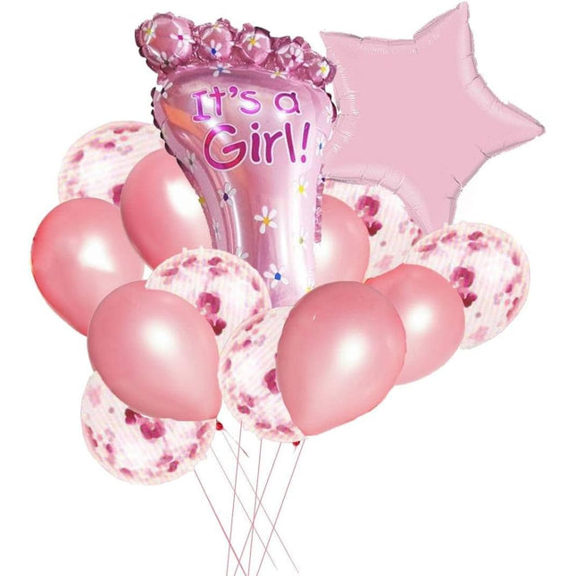 Mark Q - It’s a girl Balloon Set  -14 Pieces