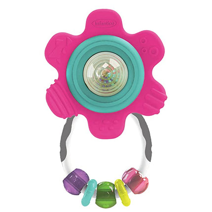 Infantino - Spin & Rattle Teether - Pink