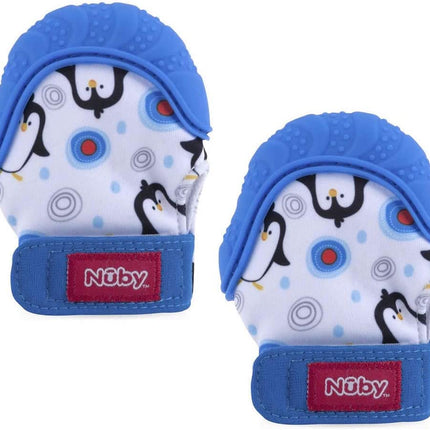 Nuby - Happy Hands Teething Mitten - Blue