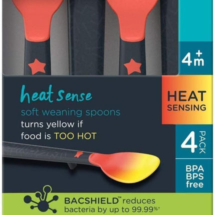 4-Pack Multicolour Weaning Spoons - Tommee Tippee