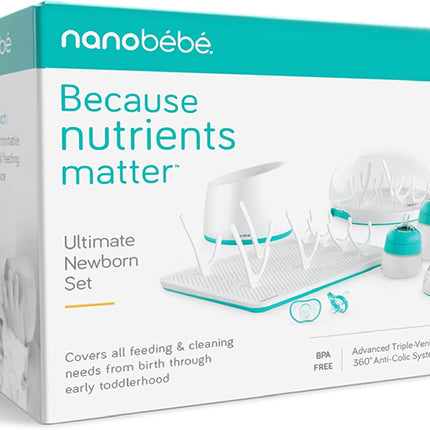 Nanobébé's Complete Teal Newborn Care Kit