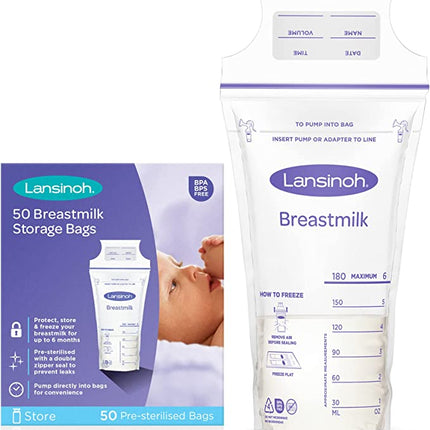 Lansinoh - Breastmilk Storage Bags (Pack of 50)