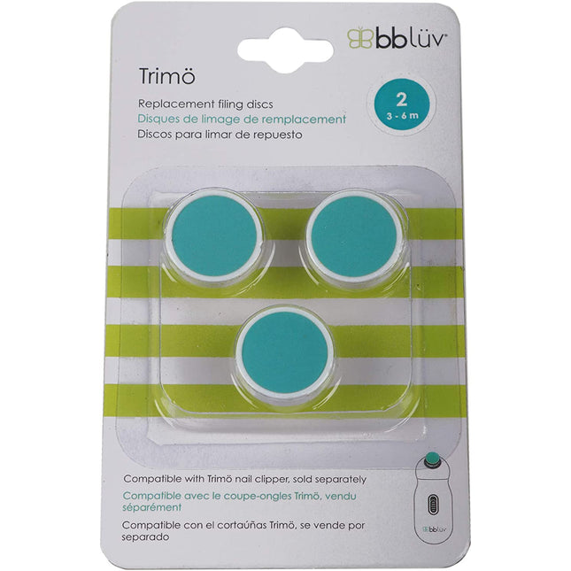 BBLuv - Trimö 3 Pack Replacement Filing Dics - 3 - 6M - Aqua