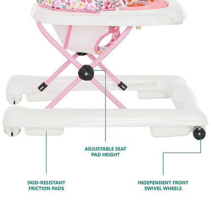 Dream On Me Spring Pink Walker for Babies