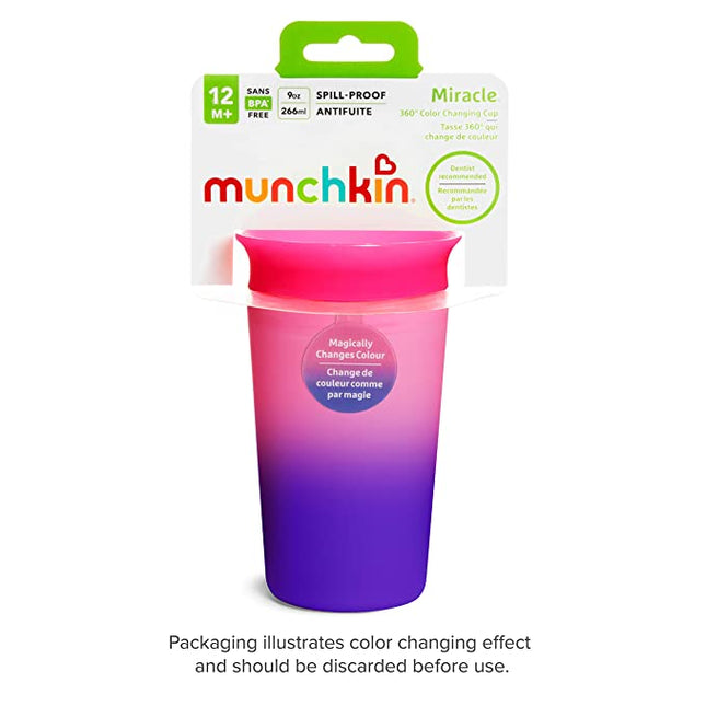 Pink Munchkin Cup with Color Changing Feature