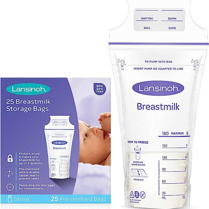 Lansinoh - Breastmilk Storage Bags (Pack of 25)