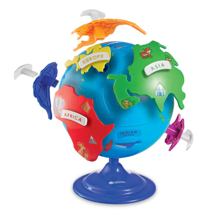 Durable and Interactive Earth Puzzle for Early Geography Education