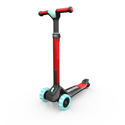 Berg - Nexo Foldable Lights LED-Deck Scooter - Red