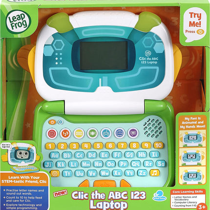 LeapFrog - Clic The ABC, 123 Laptop - Green