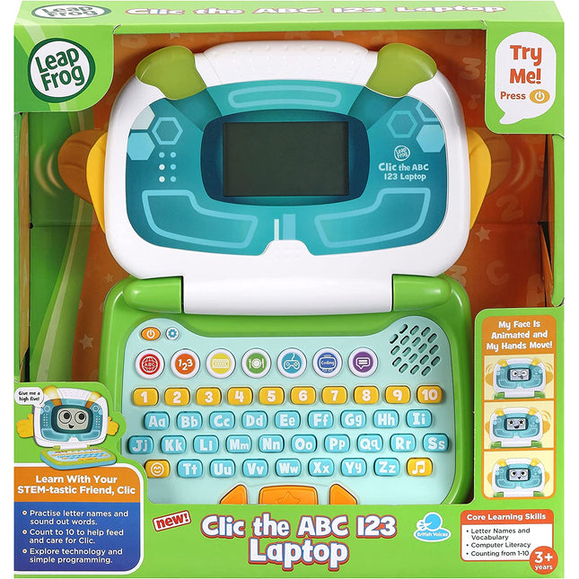 LeapFrog - Clic The ABC, 123 Laptop - Green
