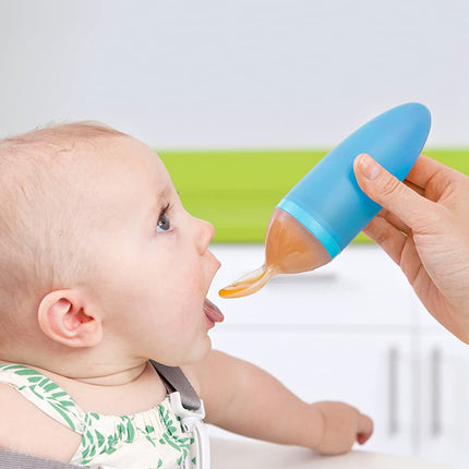 Squirt Silicone Baby Food Dispensing Spoon - Blue