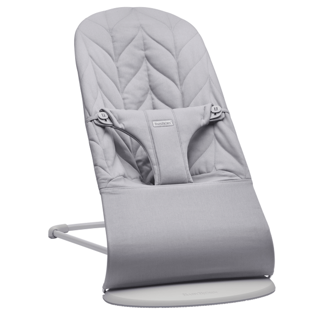 BabyBjörn - Bouncer Bliss - Light Grey - Cotton, Petal Quilt
