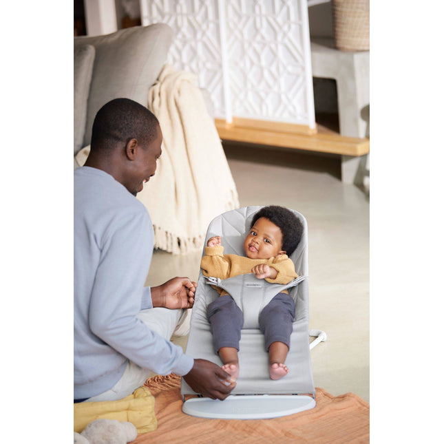 BabyBjörn - Bouncer Bliss - Light Grey - Cotton