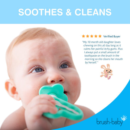 Brush Baby First Brush Teether Set - Teal