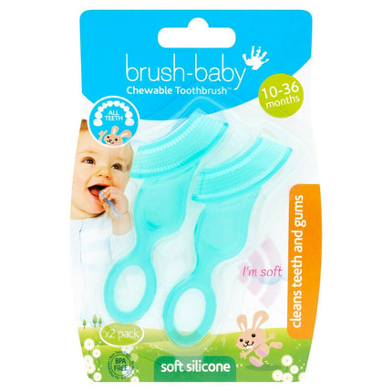 Brush Baby - New Chewable Toothbrush (Double Pack)