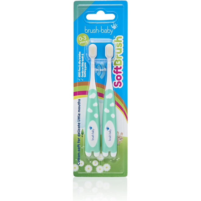 Brush Baby Soft Brush - Pack of 2 - Teal