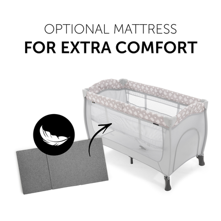 Hauck Teddy Grey Baby Cot