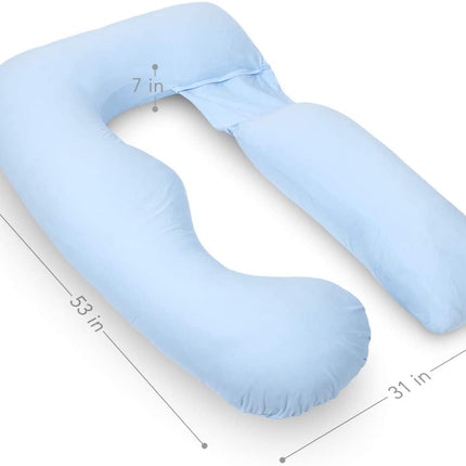 Pharmedoc - U-Shape Poly pillow - Light Blue