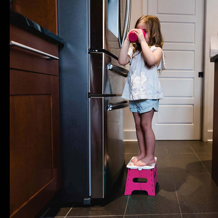 Pink Foldable Step Stool for Baby