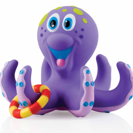 Colorful Nuby Octopus Floating in Bath