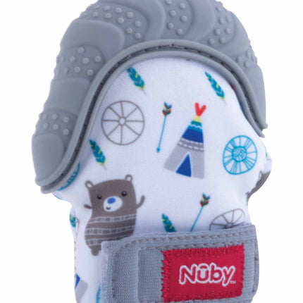 Nuby - Happy Hands Teething Mitten - Grey