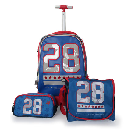 Disney Mickey Mouse Nineteen Twenty Eight 18" Premium Trolley Bag -3-in-1 Set - TBT23PREMIUM3