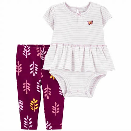 Carter's - 2-Piece Peplum Hem Bodysuit Pant Set