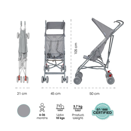 Light Grey Travel System Stroller