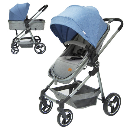 Moon - Pro - 2 In 1 Stroller - Blue