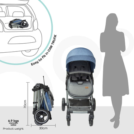 Blue Moon Pro Pram and Stroller